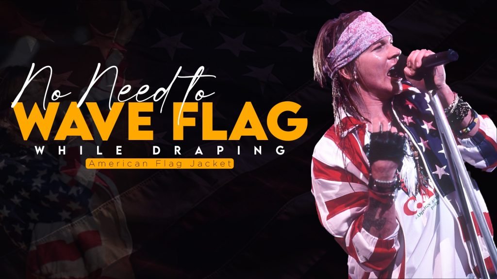 No Need to Wave Flag While Draping American Flag Jacket