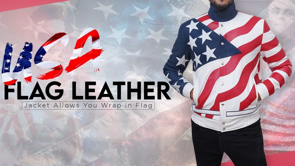 USA Flag Leather Jacket Allows You Wrap in Flag