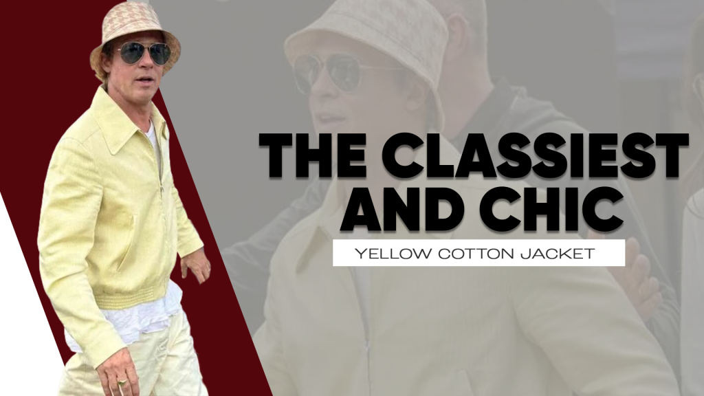 stunning Brad Pitt F1 2025 Yellow Jacket