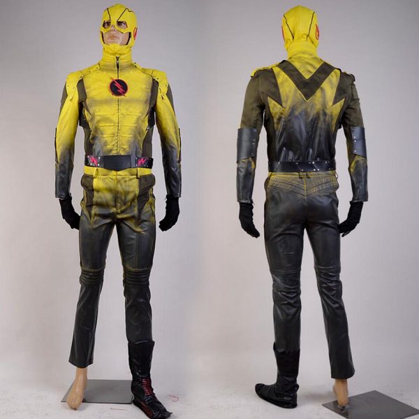 Slimfit Yellow Leather Jacket From The Flash