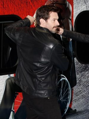 Hugh Jackman Black Leather Jacket