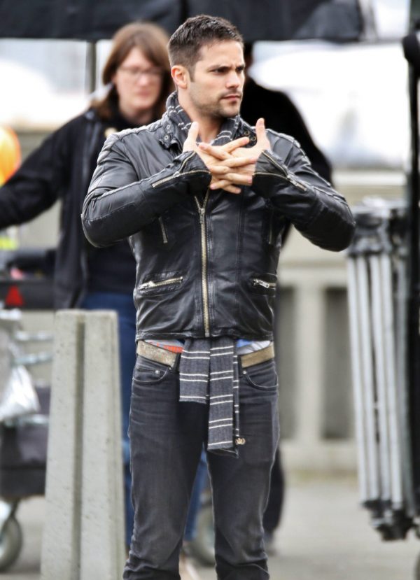 Fifty Shades Freed Black Brant Daugherty Leather Jacket