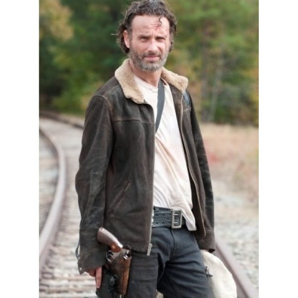 The Walking Dead Rick Grimes Fur Collar Jacket