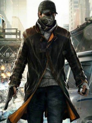 Aiden Pearce Watch Dogs Brown Leather Jacket