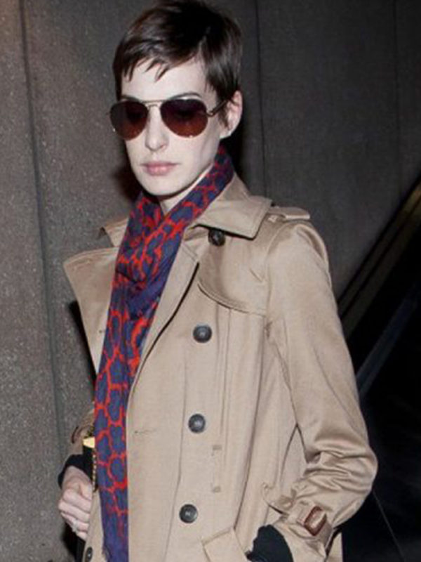 Anne Hathaway Stylish Brown Trench Coat - J4Jacket