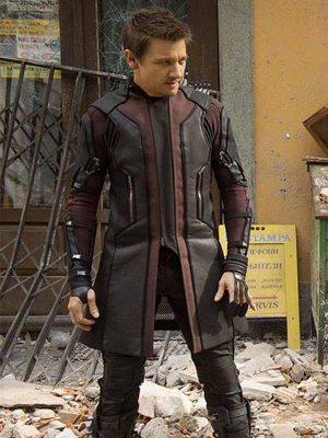 Jeremy Renner The Avengers Age of Ultron Hawkeye Coat-0