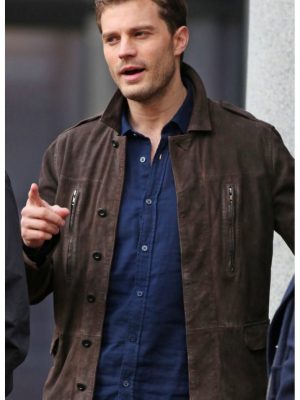 Christian Grey Fifty Shades Darker Leather Jacket-0