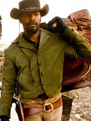 Jamie Foxx Django Unchained Green Jacket