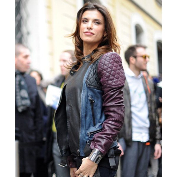 Elisabetta Canalis Quilted Leather Jacket