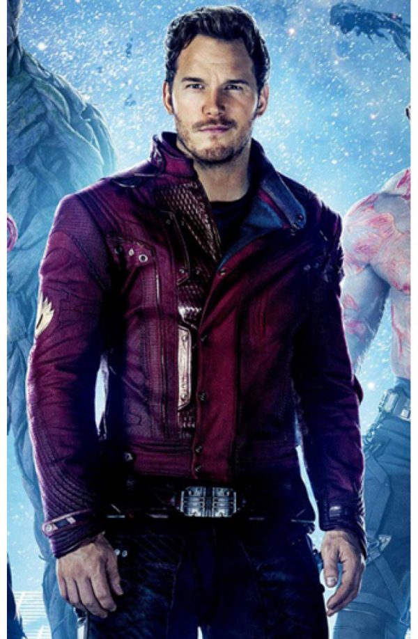 Peter Quill Guardians of The Galaxy Star Lord Leather Jacket-0