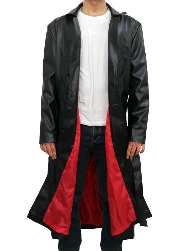 Wesley Snipes Black Leather Coat From Blade