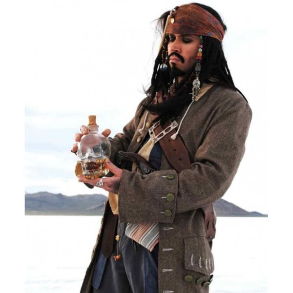 Pirates of The Caribbean Captain Jack Sparrow Coat-0