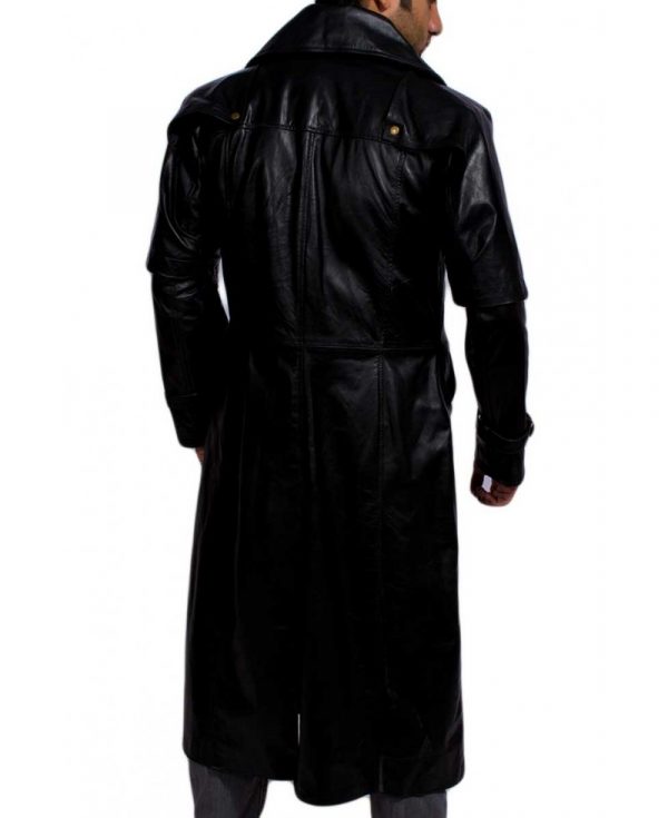 Hugh Jackman Gabriel Van Helsing Leather Trench Coat-4345