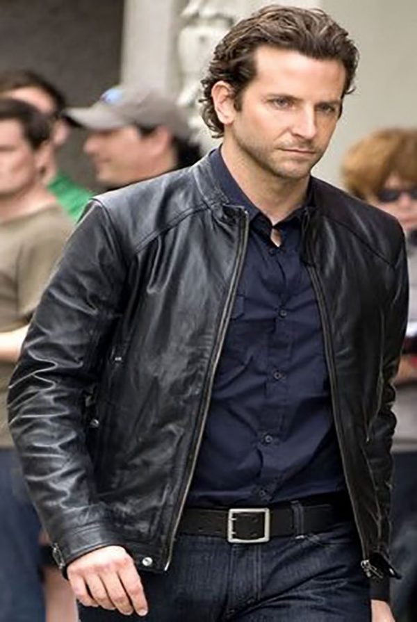 Bradley Cooper Limitless Black Leather Jacket