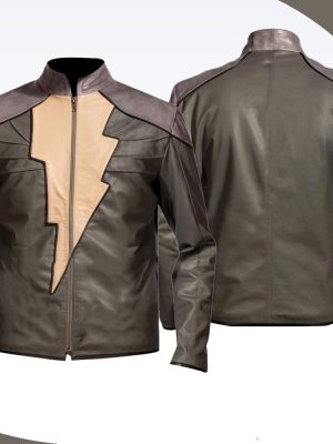 Dwayne Johnson Black Adam Injustice Leather jacket-0