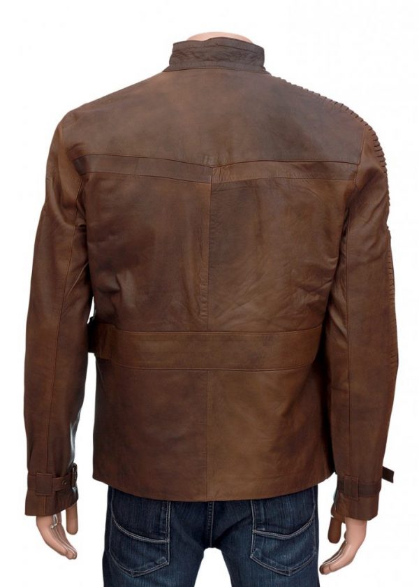 Finn Brown Leather Jacket From Star Wars 1