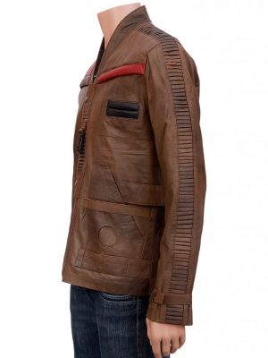 Finn Star Wars Distressed Leather Jacket-0