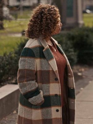 The Equalizer 2021 Queen Latifah Checked Coat