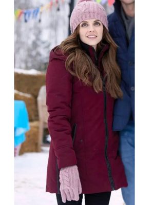 Winter Love Story Cassie Puffer Maroon Coat
