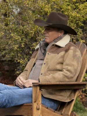 Yellowstone Season 3 John Dutton Shearling Jacket