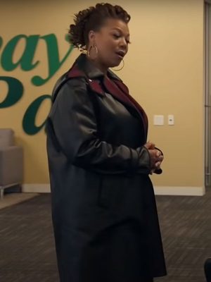The Equalizer Queen Latifah Black Leather Coat