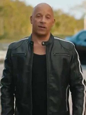 Vin Diesel Black Leather Jacket