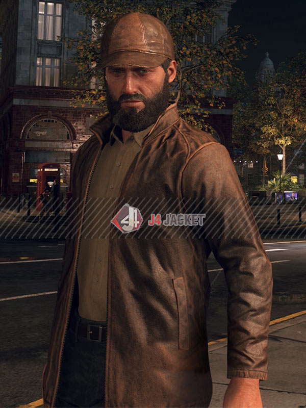 Aiden Pearce Watch Dog Leather Trench Coat : LeatherCult: Genuine Custom  Leather Products, Jackets for Men & Women