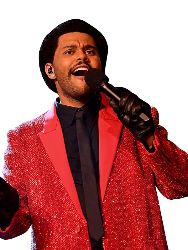 Super Bowl The Weeknd Red Blazer Jacket