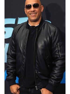 Fast and Furious Spy Racers Premiere Vin Diesel Black Leather Jacket