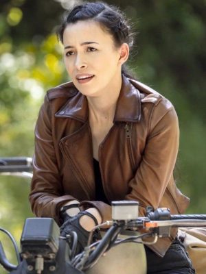 Rosita Espinosa The Walking Dead Season 9 Brown Leather Jacket