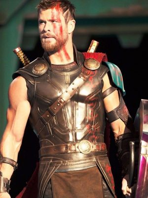 Thor Ragnarok Chris Hemsworth 2017 Brown Leather vest