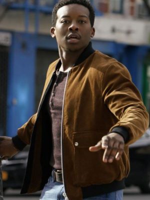 Brandon Micheal Hall TV Series God Friended Me Bomber Leather Jacket