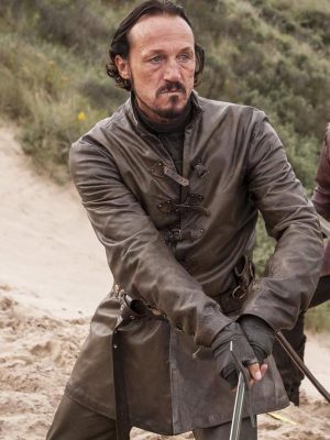 Bronn Game of Thrones Season 7 Jerome Flynn Leather Jacket