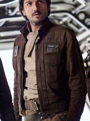 Captain Cassian Andor Rogue One A Star Wars Story Brown Cotton Jacket