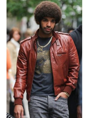 Drake Anchorman 2 The Legend Continues Soul Brother Brown Leather Jacket