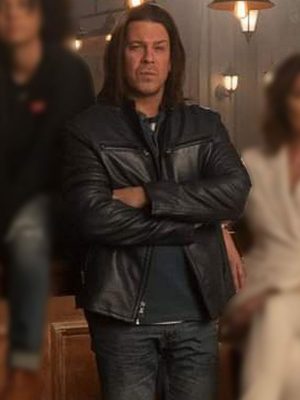 Eliot Spencer Leverage Redemption Christian Kane Leather Jacket