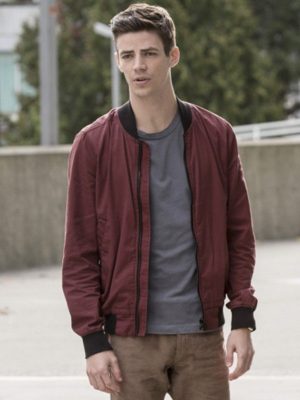 Barry Allen TV Series The Flash Grant Gustin Cotton Bomber Jacket