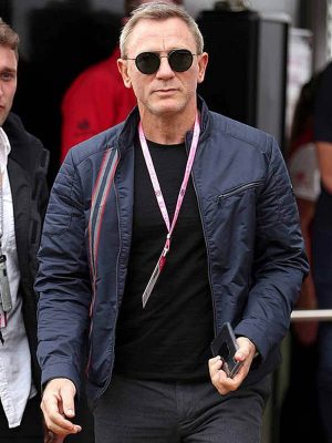 Daniel Craig No Time to Die 2021 Blue Cotton Jacket