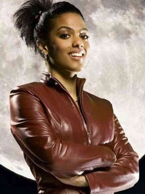 TV Series Doctor Who Freema Agyeman Maroon Leather Jacket
