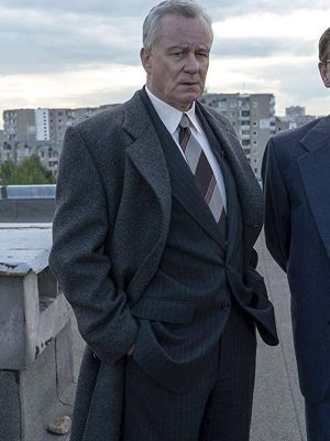 Stellan Skarsgård Chernobyl Season 01 Boris Shcherbina Wool Coat