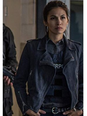 Elodie Yung The Hitman’s Bodyguard Amelia Roussel Black Leather Jacket