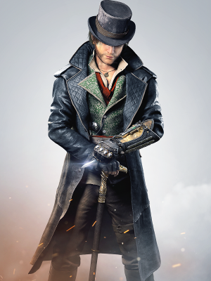 Assassins Creed Syndicate Video Game Black Leather Coat