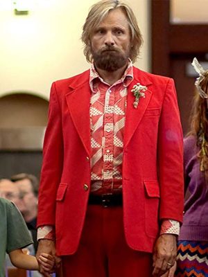 Viggo Mortensen Fantastic Movie 2016 Ben Captain Red Tuxedo Suit