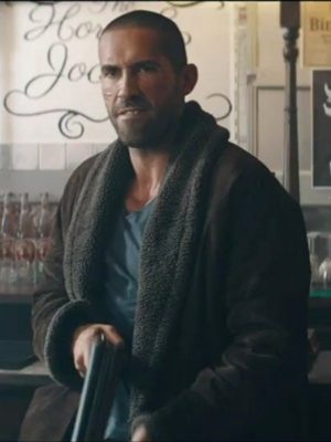 Scott Adkins Movie Avengement Cain Burgess Shearling Leather Jacket