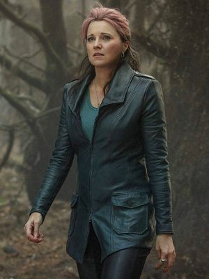 Lucy Lawless Tv Series Ash vs Evil Dead Ruby Knowby Leather Coat