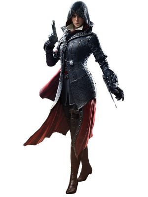 Evie Frye Video Game Assassins Creed Syndicated Leather Hooded Jacket