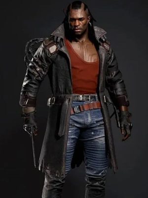Placide Video Game Cyberpunk 2077 Leather Trench Coat