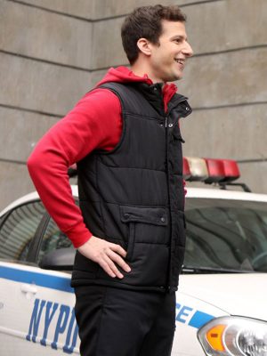 TV Series Brooklyn Nine-Nine Jake Peralta Black Puffer Vest