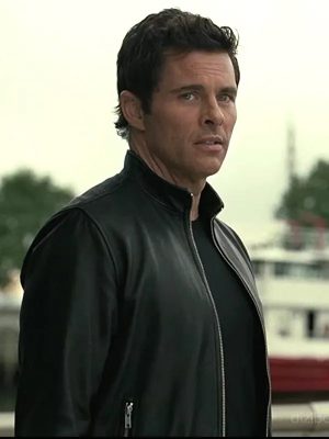 James Marsden TV Series Westworld Black Leather jacket