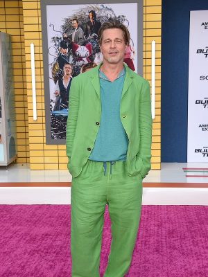 Brad Pitt Bullet Train Ladybug Green Suit
